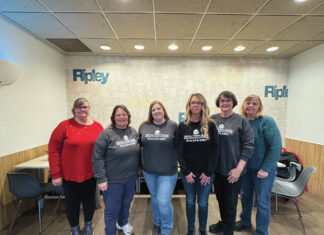 
			
				                                With a crew of new staff members, Small Town Home Health Solutions has expanded its services in Brown and surrounding counties. Pictured are (in no particular order) Jamie Brierly (RN), Lisa Flannery (RN), Vicki Leonard (PTA), Carla Pennington (administrator), Jill Newton (occupational therapist), and Barb Broshears (billing). Photo by Wade Linville
 
			
		